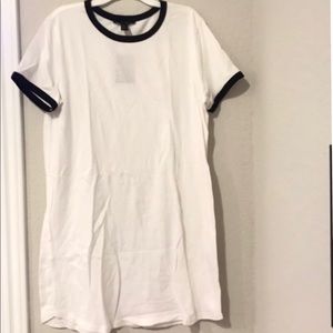 F21 White Tshirt Dress
